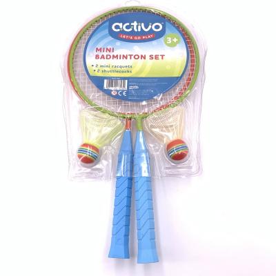 China Eastic & Factory Durable DECOQ Mini Badminton Rackets with 2 Shuttlecocks for Kids Sports for sale