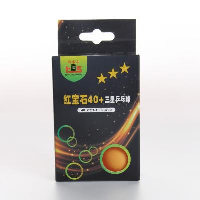 China Trianing DECOQ Logo Wholesale Orange High Quality Custom Made Printing Table Tennis Balls ABS Materials for sale