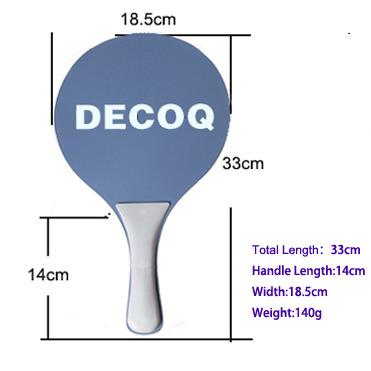 China Trianing DECOQ High Quality Inexpensive Customized Color Beach Racket Ball Sets for sale