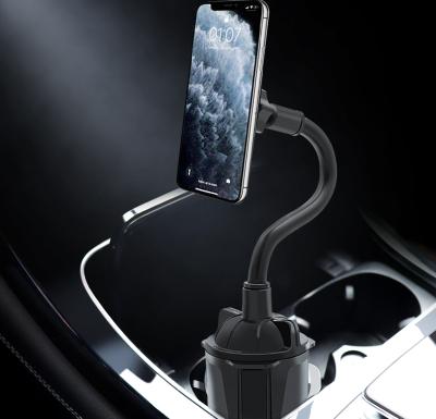 China Universal Adjustable Gooseneck Car Cup Holder Cradle Smartphone Car Cup Holder for sale