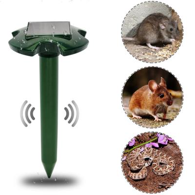 China Disposable Solar Ultrasonic Vibration Mole Reflector Mice Catcher GH-202 Waterproof Charging Battery Useful for Garden for sale