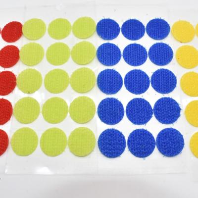 China Whoelsale Viable Quality Self Adhesive Glue Hook Dot and Dots Custom Rainbow Hook Loop Loop for sale