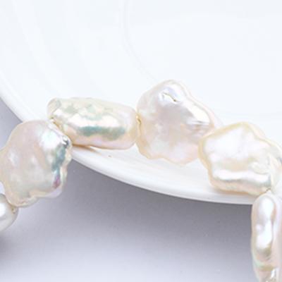 China Jewelry Making Product 16-17mm Best Selling Plum Shape White Pearl Jewelry for sale