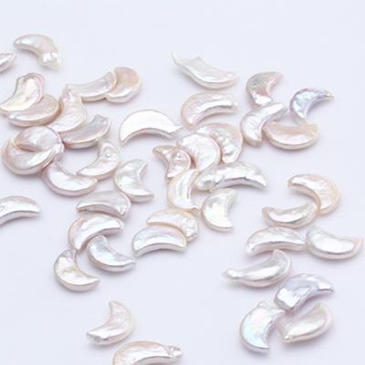 China Jewelry Making Best Selling Product 15-18mm White Crescent Loose Baroque Pearl for sale