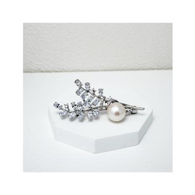 China Natural PEARL Blossom Pearl Retro Brooch Pin Luxury Fine Jewelry for sale