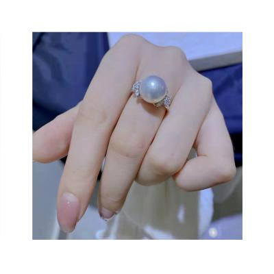 China INS S925 Temperament Single Bead CLASSIC Sterling Silver Female Rings for sale