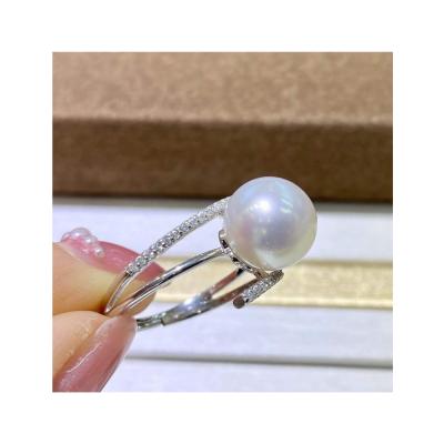 China 2022 CLASSIC Women's Accessories Jewelry Girl Pearl Sliver Ring for sale