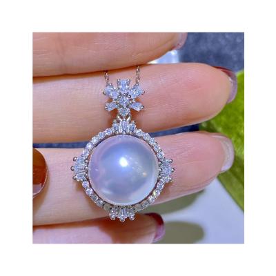 China New Fashion CLASSIC 925 Sterling Silver With Real Pearl Necklace for sale