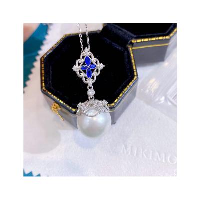 China Freesize CLASSIC Fashionable Silver Necklace WithPearl For Valentines Day Gift Jewelry for sale