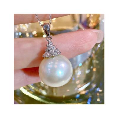 China CLASSIC Elegant 925 Sterling Silver Necklace Jewelry With Pearl High Quality Necklace For Women Wedding for sale