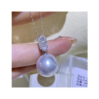 China INS Fashion Jewelry CLASSIC Silver With Pearl Women Bridal Luxury Elegant Wedding Pendant Necklace for sale