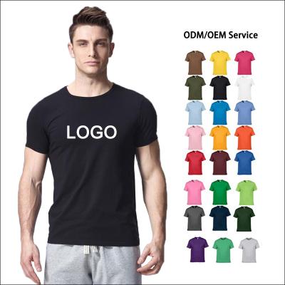 China 2021 Manufacturer Summer Men's T-shirts QUICK DRY cotton plain simple stretch solid accept custom t-shirt logo streetwear plus size tees for sale