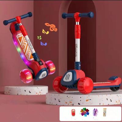 China New Girl's Toy Scooter Baby Adjustable Children's Foldable Scooter 3 Wheel Height Handlebar Kids Scooter for sale