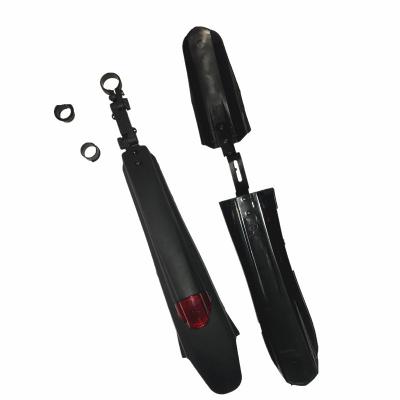 China Factory Wholesale Road Ockable Bicycle Fender Plastic Front Rear Mudguards Universal Adjustable Shock Absorber for sale