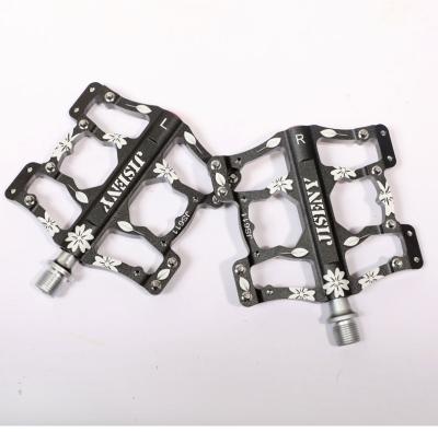 China 3 Bearings Aluminum Alloy Mountain Bike Mtb Pedal Road Bike Waterproof Ultralight Anodizing Pedals for sale