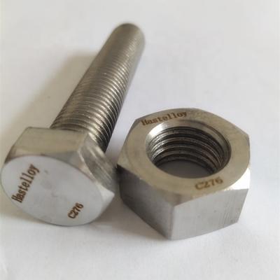 China Manufacturer m16 m12 directory HastelloyG-30 UNS N06030 2.4603 nickel alloy bolt and nut HastelloyC276 for sale