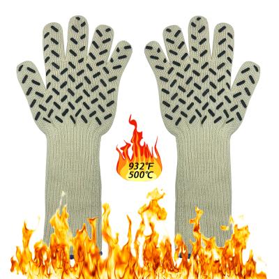 China Five Finger For Fit Deliwear Food Grade Silicone Safe Handle Dots Grill GRILL Gloves Heat Resistant BBQ for sale