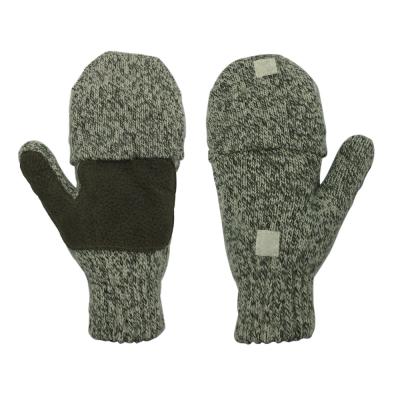 China Touchable Screen Deliwear Thinsulate Thermal Fingerless Knit Wool Motorcycle Gloves Touch Screen for sale