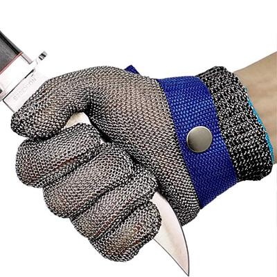 China No Rusty Deliwear Food Grade 316L Stainless Steel Wire Safety Cut Proof Stab Resistant Gloves For Meat Cutting, Fishing for sale