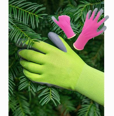 China Comfortable Custom Logo Latex Dipped Gloves Safety Latex Nitriles Blue Nitrile Gloves Work Safe Ladies Fishing Planting Repair for sale