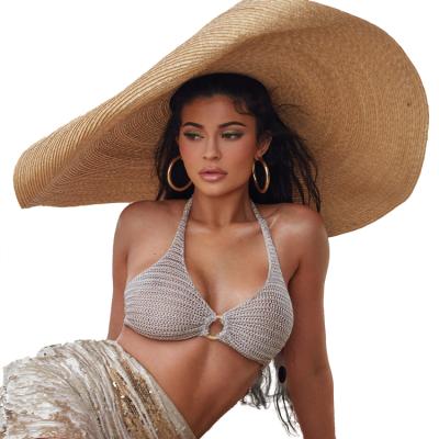 China Protection Sun Hat Pour Mexican Woman Fashion Straw Hat Sunscreen Sun Hat Beach Sun Hat Style Net Celebrity The Same Style for sale