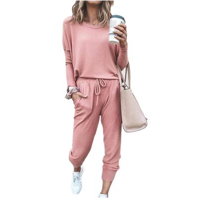 China New casual loose long sleeve sports suits breathable ladies sportswear women's sportswear pour femme for sale