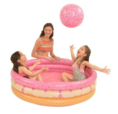 China Deeper Pool - Can be also use as Inflatable Ball Pit Jilong 57160 Donut 3 Rings Kids Water Pool Ball Mine Pool for sale