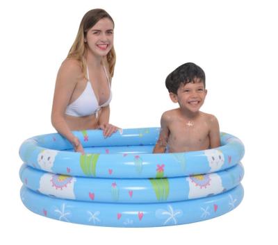 China Deeper Pool - Can Be Also Use As Ball Pit Jilong 57167 Alpaca Pink 3 Rings Inflatable Plastic Pool For Kids for sale