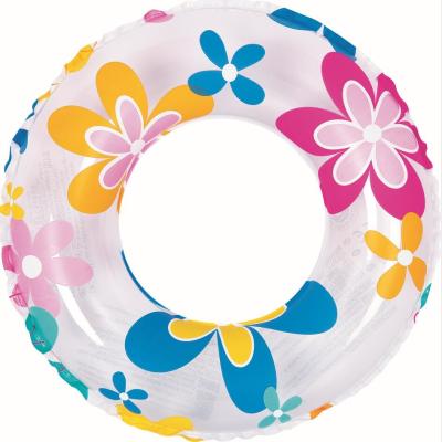 China Swimming Pool Jilong 47219 Inflatable Colorful Flower Swim Ring Float 50cm Age 3-5 for sale