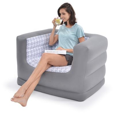 China Safa 27326 Avenli Inflatable Air Armchair Luxury Hot Commode Convertible Chair Inflatable JILONG Furniture Light Air Indoor Sofa for sale