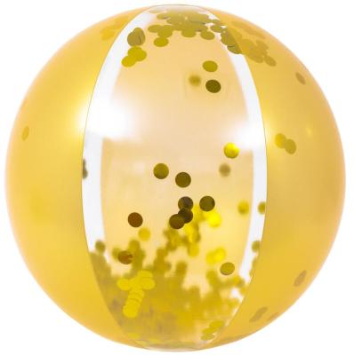 China Glitter Jilong 57147 Glitter Gold Inflatable Beach Ball Toys for sale