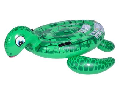 China 2 air chamber for extra safety; 2 Handles Jilong 37611 Durable Inflatable Sea Turtle Swimming Pool Float Animal Shape Pool Rider For Kids for sale