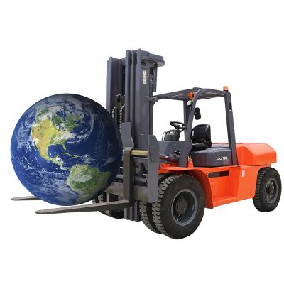 China Garment Shop China Heli Heavy Duty Diesel Forklift 10 Ton Forklift Truck CPCD100 With Side Loader for sale