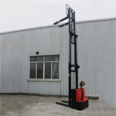 China Garment Shops Electric Lift 1000kg Capacity Cheap Electric Pallet Stacker Full Stacker For Warehouse for sale