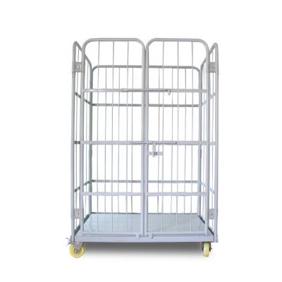 China Foldable Enable Mixed Loads Nesting Mobile Storage Roll Loading Cage for sale