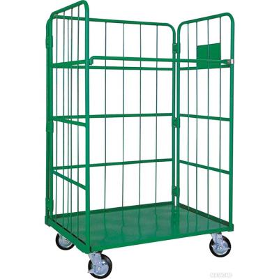 China Collapsible Anti Rust Moving Pallet Container Logistics Roll Cage for sale