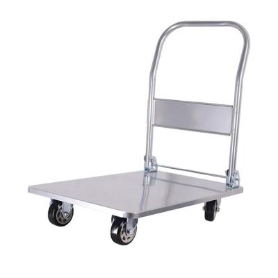 China High Quality Heavy Duty Folding Hand Truck Stainless Steel Hand Truck Warehouse Carts Folding Platform Carts For Sale for sale