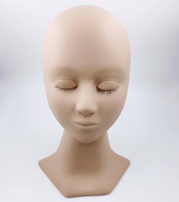 China Beauty Care Makeup Tools New Practice Cosmetology Mannequin Doll Face Training Master Head For Eyelashes Makeup Practice for sale