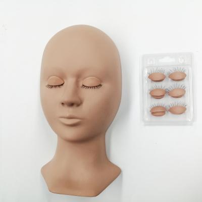 China Beauty Care Makeup Tools New Products Training Manikin Head With Removable Eye Lids For Eyelashes Makeup Practice for sale