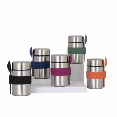 China Steamable Double Wall Food Container Box Food Lunch Stainless Steel Food Flask for sale