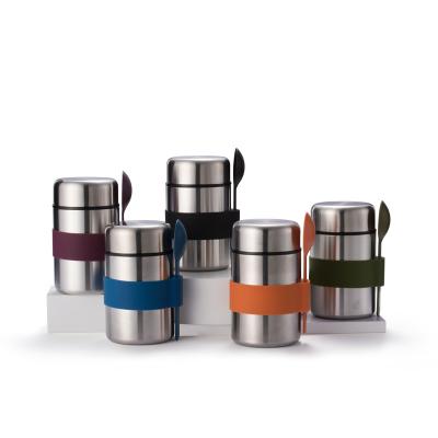 China PORTABLE Double Wall Vacuum Insulated Lunch Boxes 400Ml Wholesale Food Flask Set Food Flask Food Warmer for sale