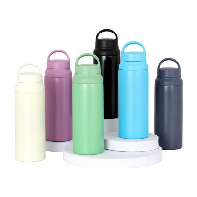 China Custom Eco Friendly Sustainable Stainless Steel Insulated Water Bottle With Double Lid Custom Logo for sale