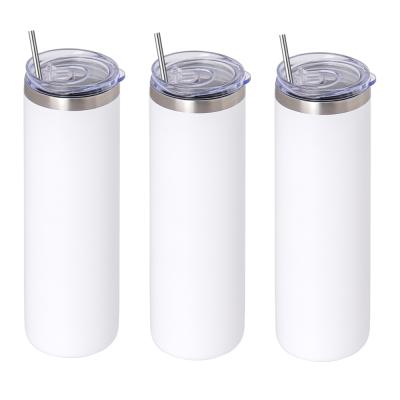 China New Design Hot Sales Viable Insulated Sublimation Stainless Steel Travel Vacuum Tumbler Mug Cups With Straw for sale