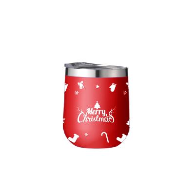 China New Year 12oz 2021 Viable Color Christmas Belly Cup Stainless Steel Viable Dream Theme Designed Tumbler Cups Wholesale for sale