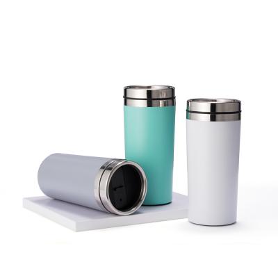 China Sustainable Custom Thermal 500Ml Stainless Steel Car Cup Tumbler Insulated Travel Tea Mug With Lid for sale