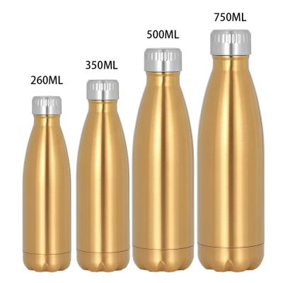 China 500ml vacuum PORTABLE wholesale sport stainless steel double wall stainless steel cola shape drink insulated water bottles with custom logo for sale