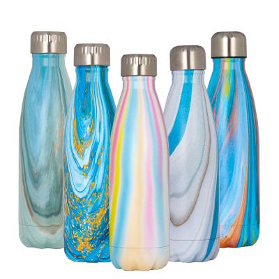 China New Design Sustainable Sports Cola Flask Shape Double Wall Insulated Stainless Steel Water Bottle for sale