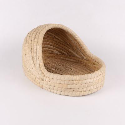 China Viable Warm Grass Cat Bird Nest Slippers Pet Corn Husk Hamster Pet Nest Nest for sale