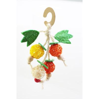 China Viable Bird Toys Bird Supplies Parrot Toys Small Animal Loofah Sisal Toys for sale