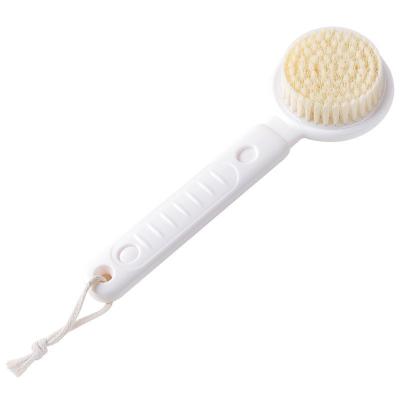 China Long Handle Retractable Non-Slip Handle Bath Scrub Back Exfoliating Bath Brush for sale